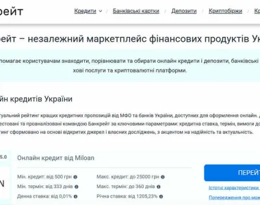 Сайт bankrate.com.ua - порівнюй - обирай
